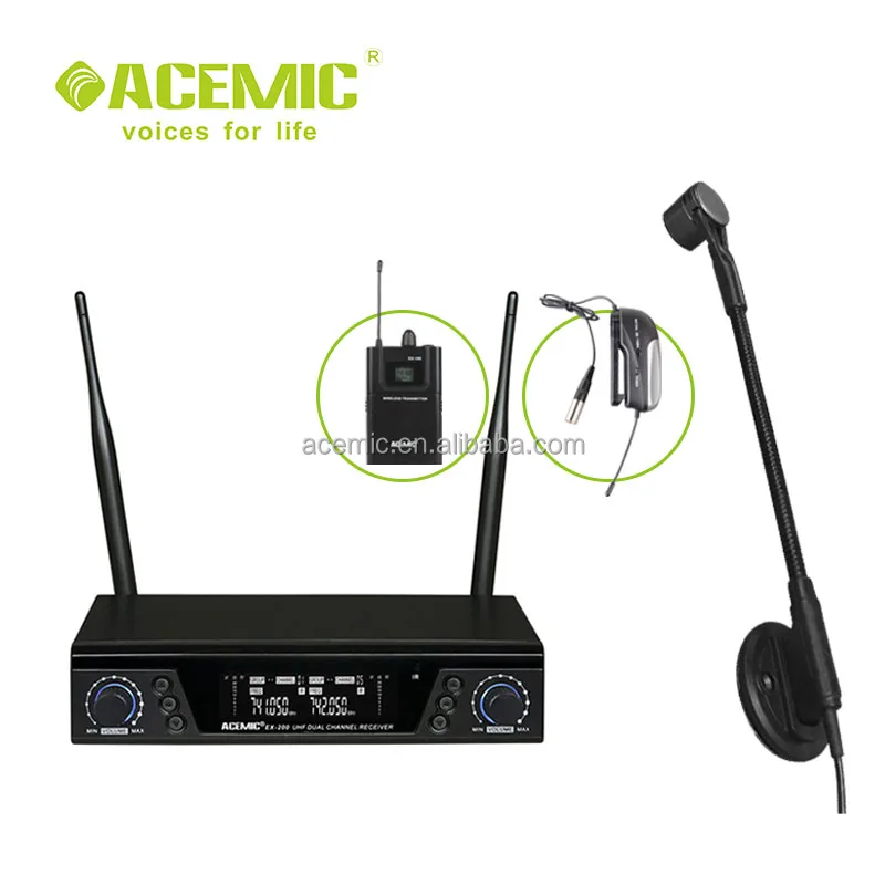 Dual channel wireless microphone for instrument accordion EX-200/AT-10, N/a
Dual channel wireless microphone for instrument accordion EX-200/AT-10, N/a