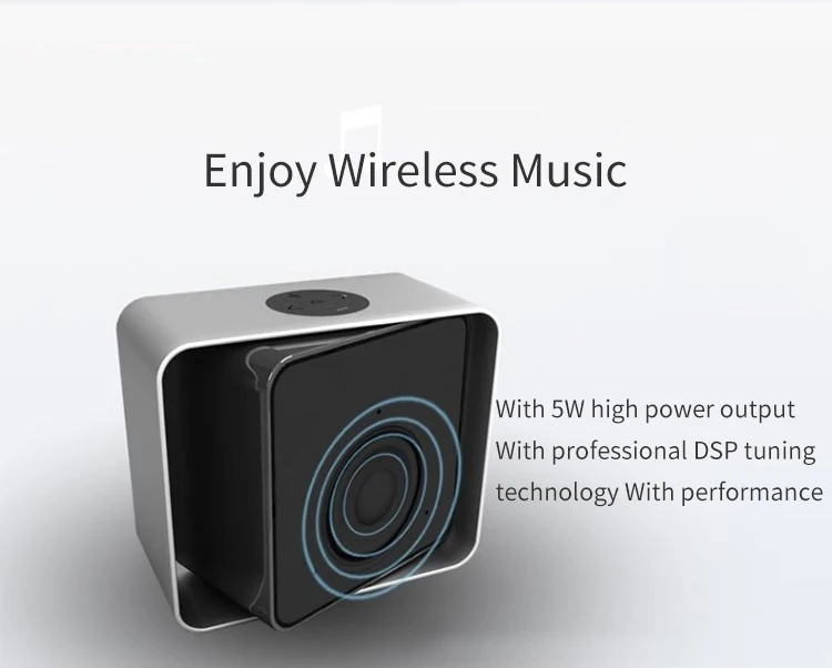 Portable Mini Bluetooth Speaker With Alarm Clock Small Speaker - ANKUX.COM