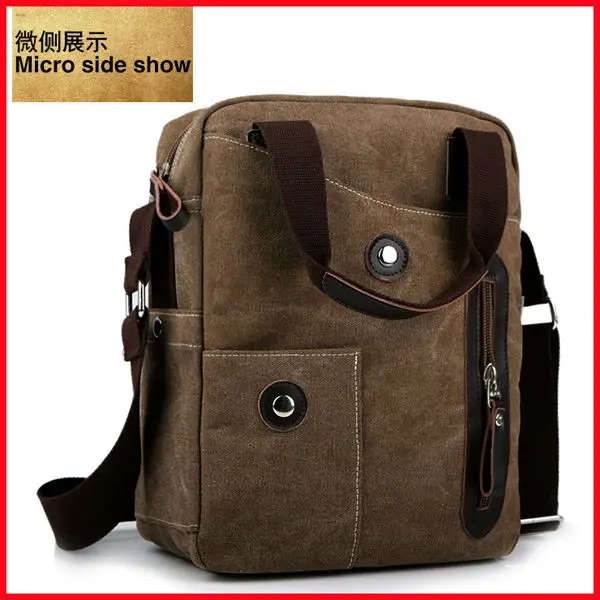 2013 High Quality Fashion Design Multifunction Canvas Messenger Bags