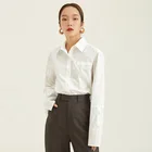 Fashion Lapel Blouses Long Sleeve Women Causal Loose Shirts