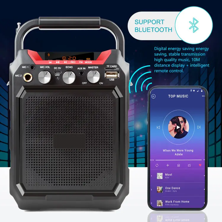K99 Wireless Bluetooth Speaker Portable Bass Gun Sound Mobile Outdoor - ANKUX.COM