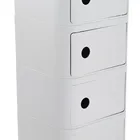 Easy Moving New Modern Style Universal Wheel Square Various Layers Plastic Drawer Storage Cabinets