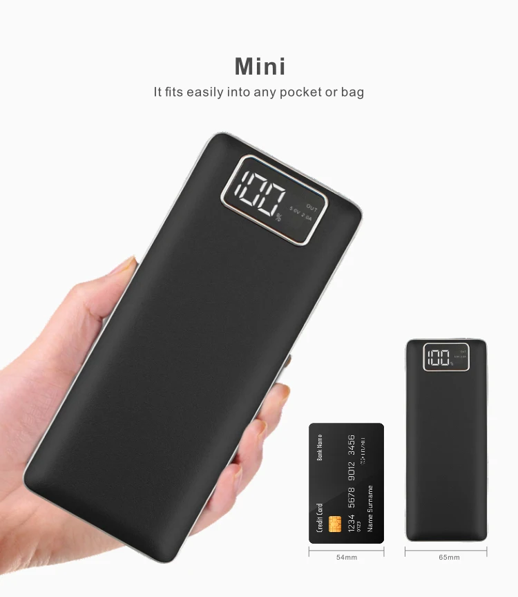 Ad Battery Charger Universal Power Banks 20000mah Power Bank Slim with LCD Display - ANKUX.COM