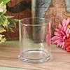 Transparent status glass jar for candle making, 12 oz glass candle holder