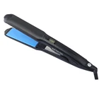 New pro ceramic wide blue bright floating plate LCD hair straightener with PTC or MCH heater