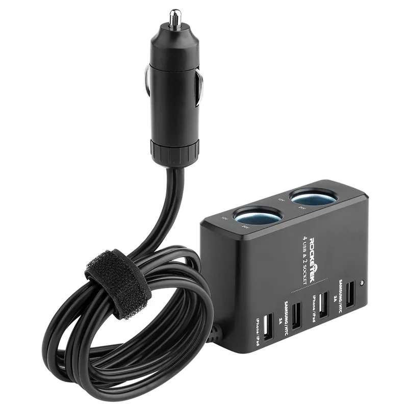 Hot Selling high quality travel 4-port USB Mobile Car Charger for Smartphone, Black
Hot Selling high quality travel 4-port USB Mobile Car Charger for Smartphone, Black