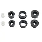 DAMPER PLASTIC PVC NYLON M/F MALE FEMALE COUPLE DOUBLE SQUARE SQ BUSHING