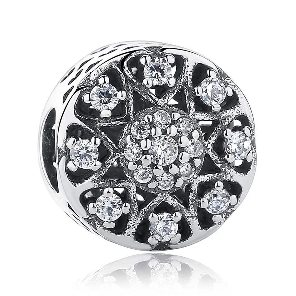 100% Authentic 925 Sterling Silver Flower Charm Beads With clear Crystal Fit Original Charm Bracelet DIY Jewelry Women Gift, Silver color
100% Authentic 925 Sterling Silver Flower Charm Beads With clear Crystal Fit Original Charm Bracelet DIY Jewelry Women Gift, Silver color