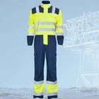 Hi Vis Flame Resistant Blue Wear Rough China Coal Mine Sanfor Safety Overall Workwear,Hivis Flame Retardant Mining Workwear