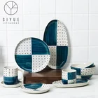 Japanese ceramic home creative fish plate vegetable dish soup bowl tableware