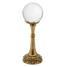 Clear crystal ball with brass stand beautiful as display or a powerful fengshui tool