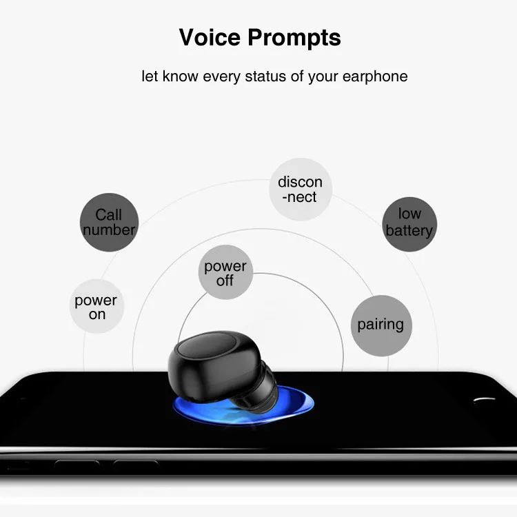 Wholesale Mini Single in Ear Bluetooth Earphone, Wireless Headset, Wireless Headphone with USB Magnetic Charging Dock - ANKUX.COM