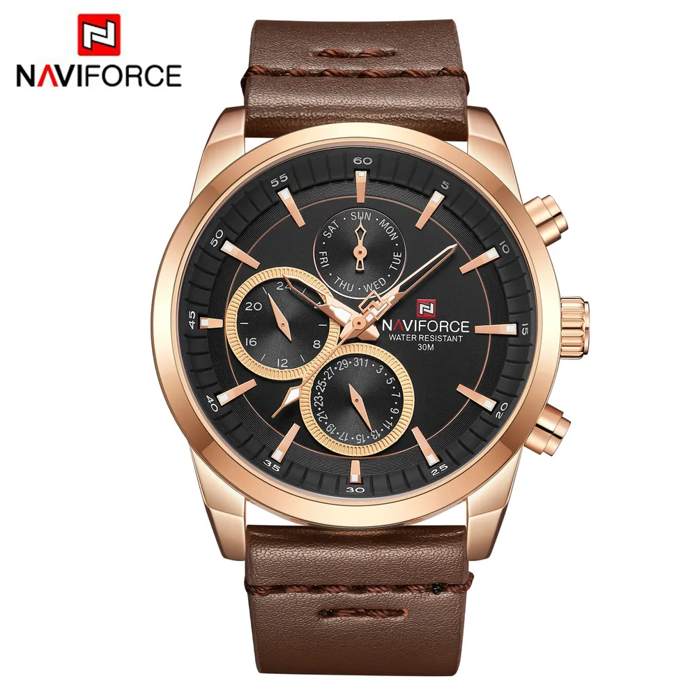 NAVIFORCE NF9148 Mens Quartz Luxury Watches Waterproof Fashion Leather Sport Man Watch, As picture
NAVIFORCE NF9148 Mens Quartz Luxury Watches Waterproof Fashion Leather Sport Man Watch, As picture