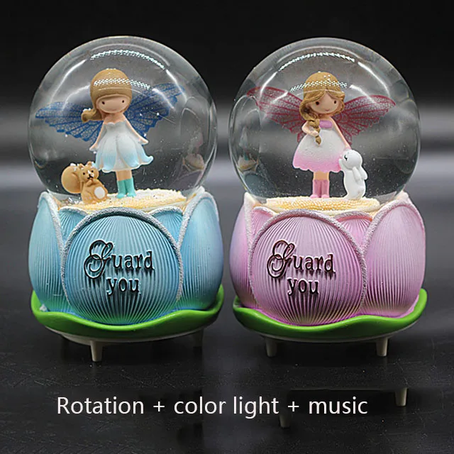 crystal ball music box music box christmas send girl child gift