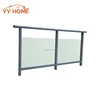 YY HOME Balcony clear glass railings design aluminium alloy handrail glass balustrade