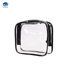 Travel Luggage Pouch Custom Clear Transparent PVC Travel Toiletry Bag Make Up Cosmetic Bag