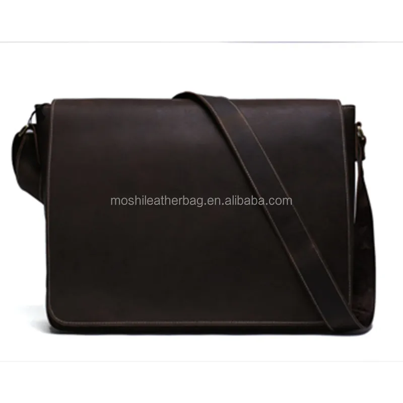 1053 Wholesale Custom Genuine Vintage Leather Men Messenger Bag