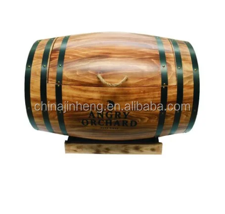 Popular 50L retro style wooden barrel cooler box ice beer bucket ice box