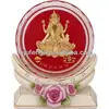 crystal paper weight inside 3d gold foil laxmi design selling in cheap price