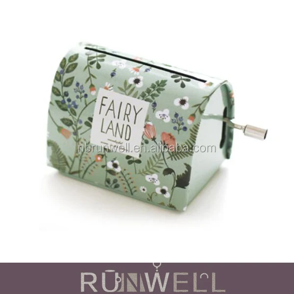 wonderful life wedding favours tin material hand crank mini