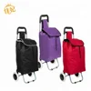 new style Wholesale 600D polyester high quality Foldable shopping trolley cart bag with wheels