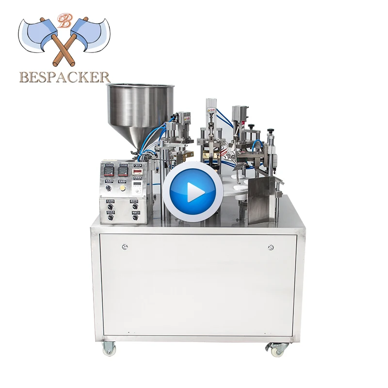 Bespacker XBG-900T automatic toothpaste plastic aluminum tube filling and sealing machine