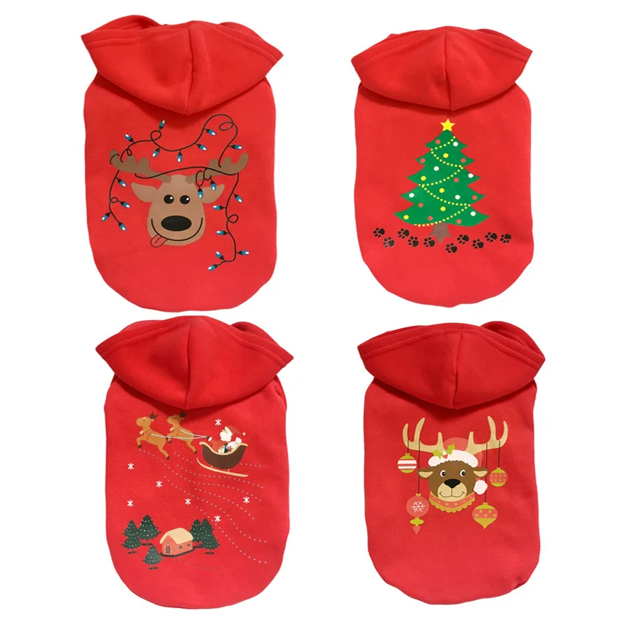 KD028 Hot sale Soft 100% Cotton Dog Christmas Clothes