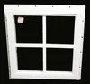 Square Shed Window All Aluminum Frame Painted White, Playhouse Window