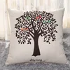 custom digital print natural linen color pillow /car sofa back support cushions with piping made in China