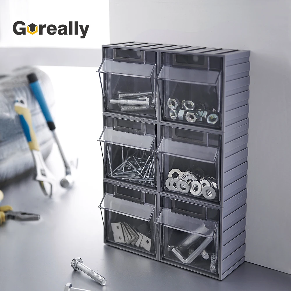 Wall Mounted Small Components Spare Parts Plastic Storage Boxes
