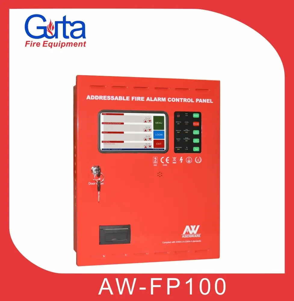 addressable fire alarm control panel for commercial building