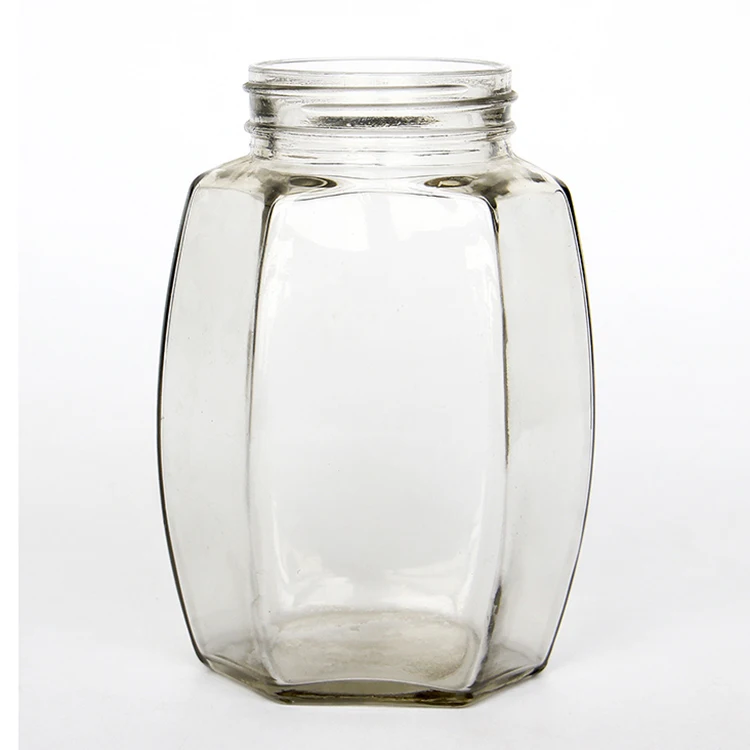 360 ml 720 ml Clear High Hexagon Glass Jar with Screw Gold Top Metal Lid for Honey in Stock
360 ml 720 ml Clear High Hexagon Glass Jar with Screw Gold Top Metal Lid for Honey in Stock