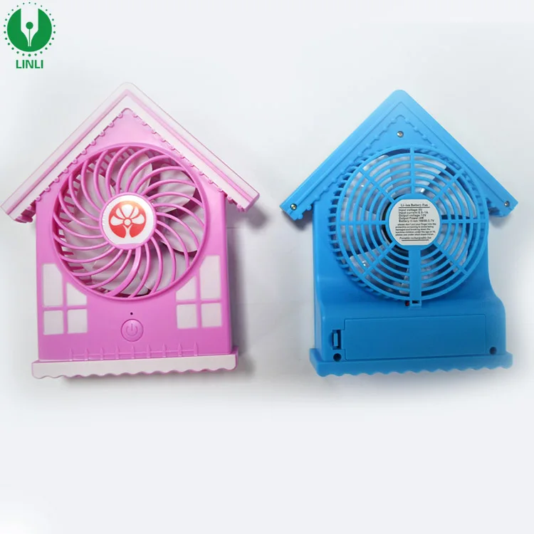 YIWU Outdoors Portable Mini Fan USB for Car Electric Battery Rechargeable Handheld Fan Color : Blue
