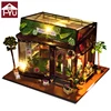 wholesale diy miniature wooden kids crafts doll house dollhouse lighting toys