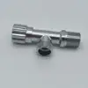 High quality Polished and chromed full turn angle zinc valve