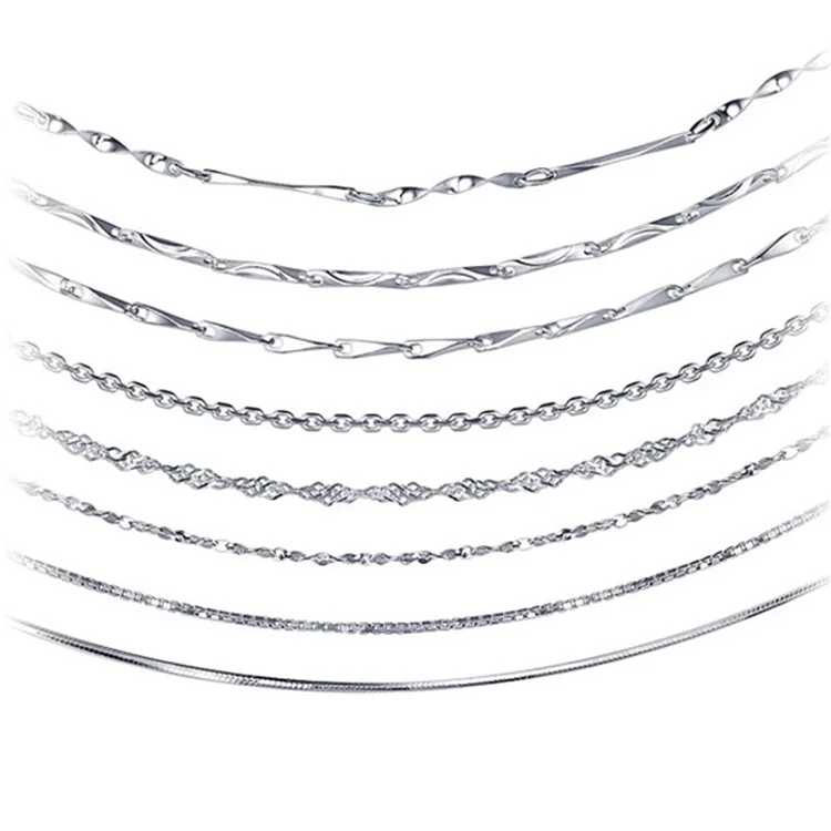 Hot New Products for 2018 Jewelry Supply Chain Jewelry 925 Sterling Silver All Kinds of Size and Styles Necklace Chain, 925 silver - necklace chain
Hot New Products for 2018 Jewelry Supply Chain Jewelry 925 Sterling Silver All Kinds of Size and Styles Necklace Chain, 925 silver - necklace chain