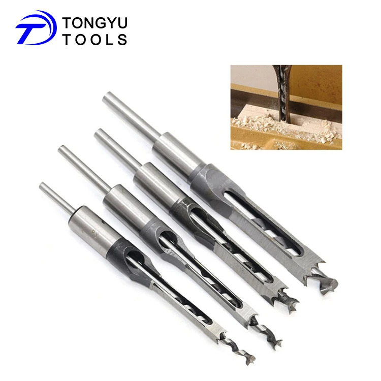 New Wood Square Hole Mortise Chisel Drill Bit for Wood Square Hole Drilling