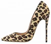 Party Footwear Leopard High Heel Shoes Women Pumps Stiletto Shoes