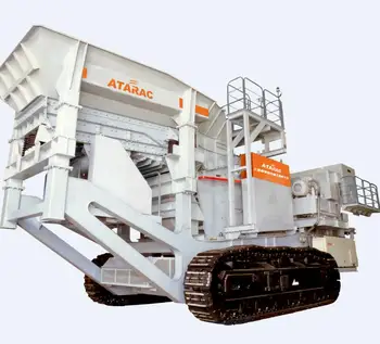 The tracked mobile impact crushers for stone production plant