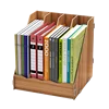 Office Desktop Wooden Stand Rack Cubbyholes Magazine Book File Holder