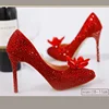 Sexy High Pumps Ladies Wedding Shoes Rhinestone Shoes