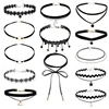 2018 New Choker Necklace women Black Lace Leather Velvet strip Collar Party Jewelry Neck accessories chokers