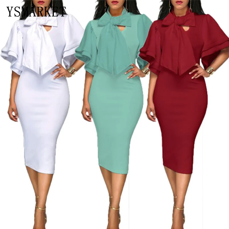 High Fashion Sexy Butterfly Sleeve Bandage Dress Night Party Elegant Women Bow Neck Mid-calf Dress EM0118
High Fashion Sexy Butterfly Sleeve Bandage Dress Night Party Elegant Women Bow Neck Mid-calf Dress EM0118