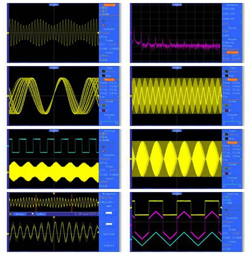 Hantek Oscilloscope DSO4202C 2 Channels 200Mhz USB Osciloscopio Arbitrary / Function Waveform Generator 1GSa/s Sample Rate