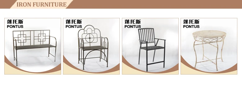 古典的なデザイン金属装飾テーブルと椅子鉄ガーデン家具仕入れ・メーカー・工場