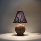 Wholesale lamp parts table lamps rattan lampshade led light housing