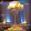 wholesale crystal glass candelabra clear acrylic candle stand for wedding centerpieces decoration
