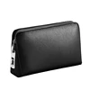 Wholesale Custom High Quality Blank Black Men Genuine Leather Small Business Clutch Bag Purse Handbag With Fingerprint Lock