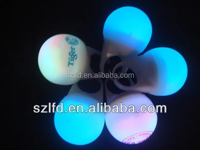china wholesale led glowing finger ring , led flashing ring light , barware supplying custom logo led ring