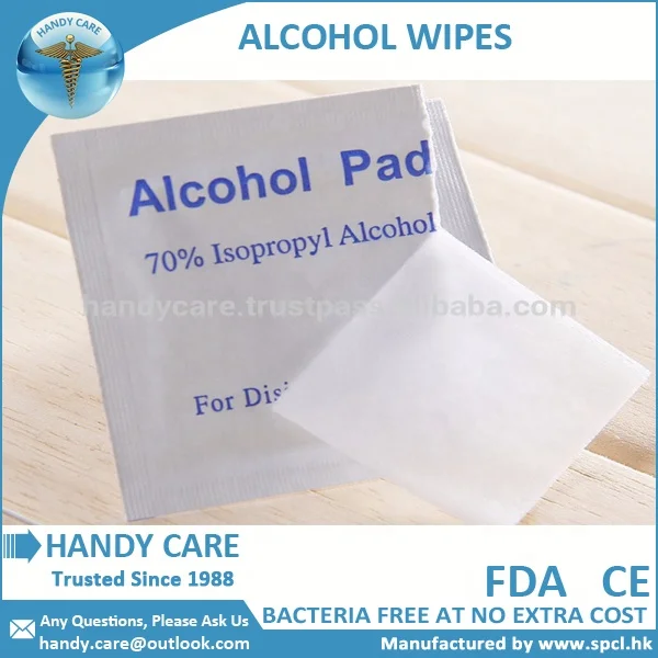 Disposable Medical Alcohol Wipes, size 60X60mm